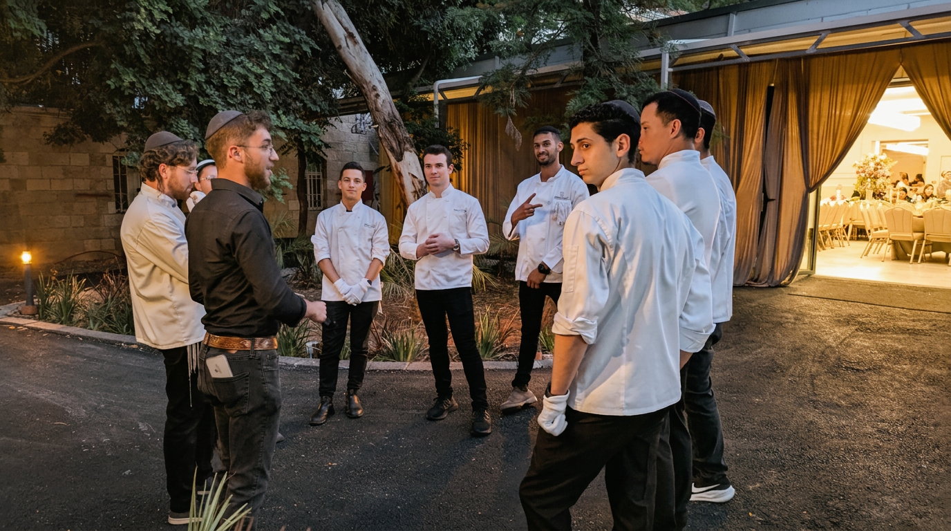 ELEMENT kitchen brigade taking instruction