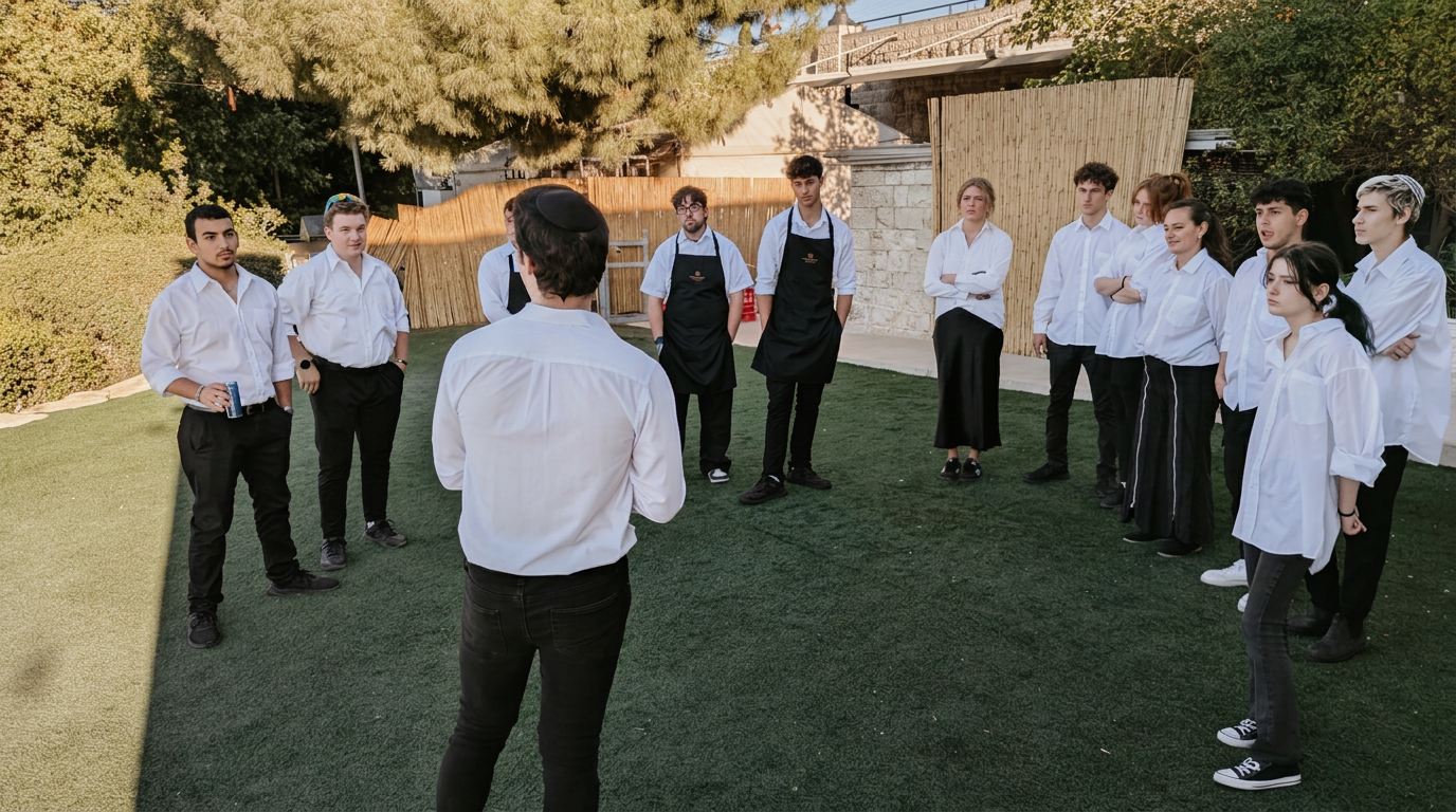 ELEMENT crew briefing before an event